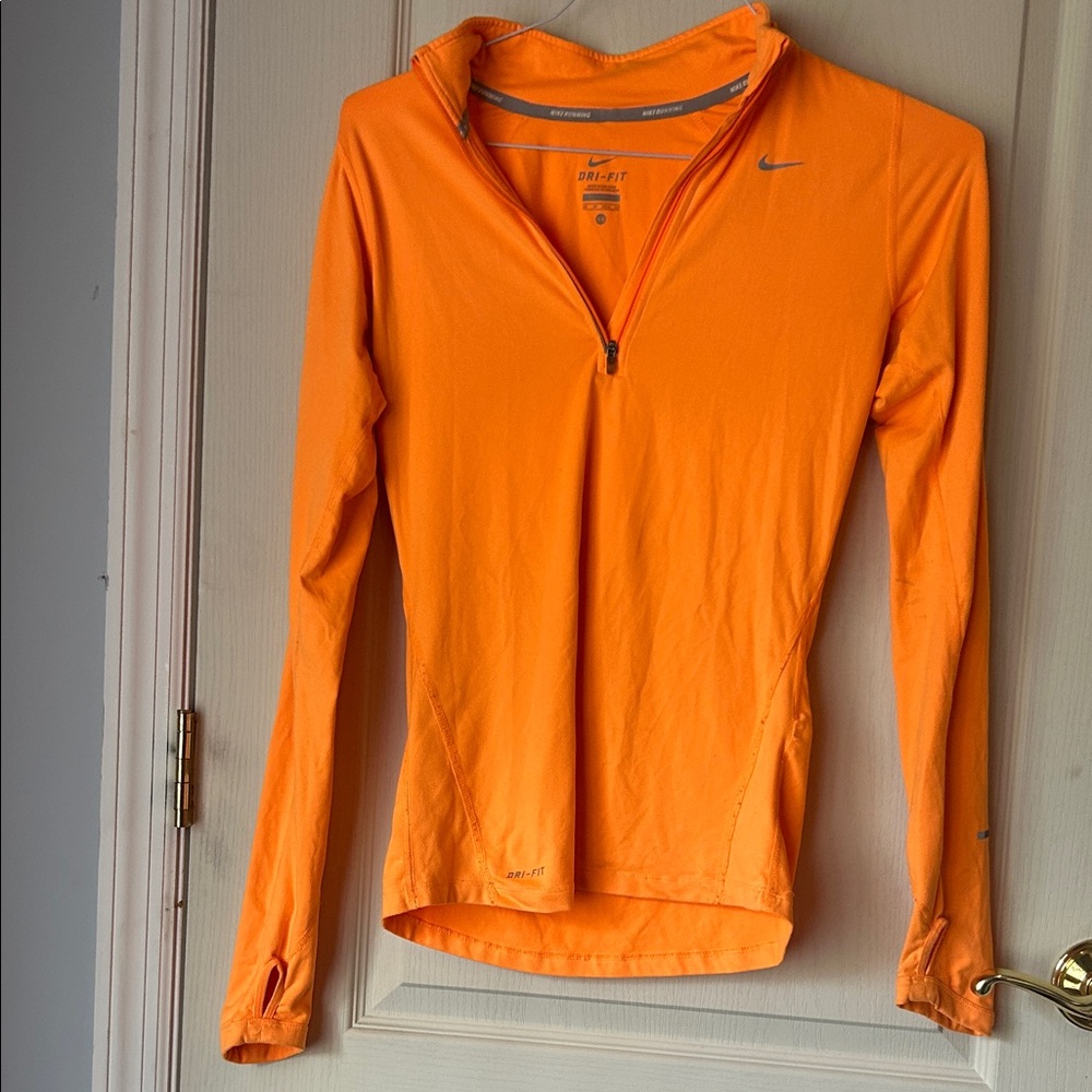 Nike Women's Bright Orange Long Sleeve Tee
